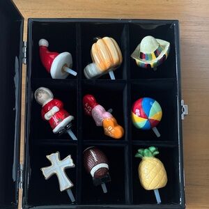 Nora Fleming Colorful Ceramic Minis Set & Box